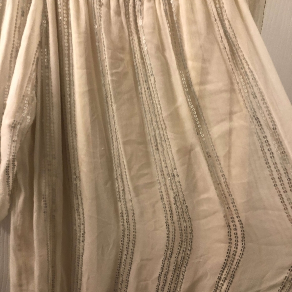 Anthropologie Carolina K Off Shoulder Sequined Sands Womens Swing Dress Sz L - Picture 5 of 10
